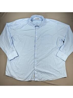 Dixxon Dress Shirt Bamboo 5X Men's Bamboo Blend Button-Up Shirt Light Blue